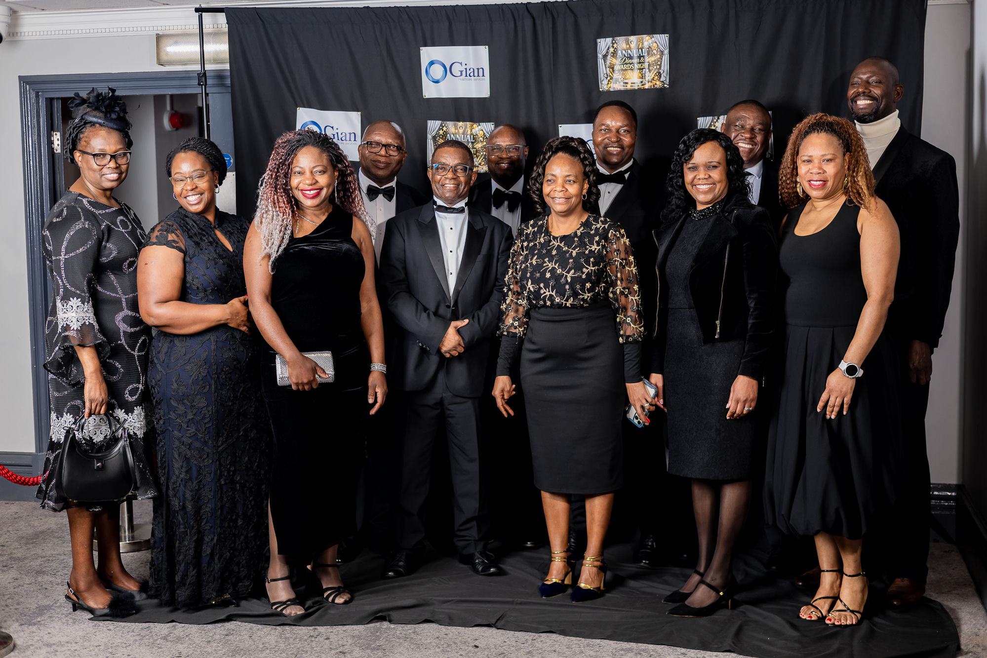 Gian Healthcare staff group photo at the Annual Dinner