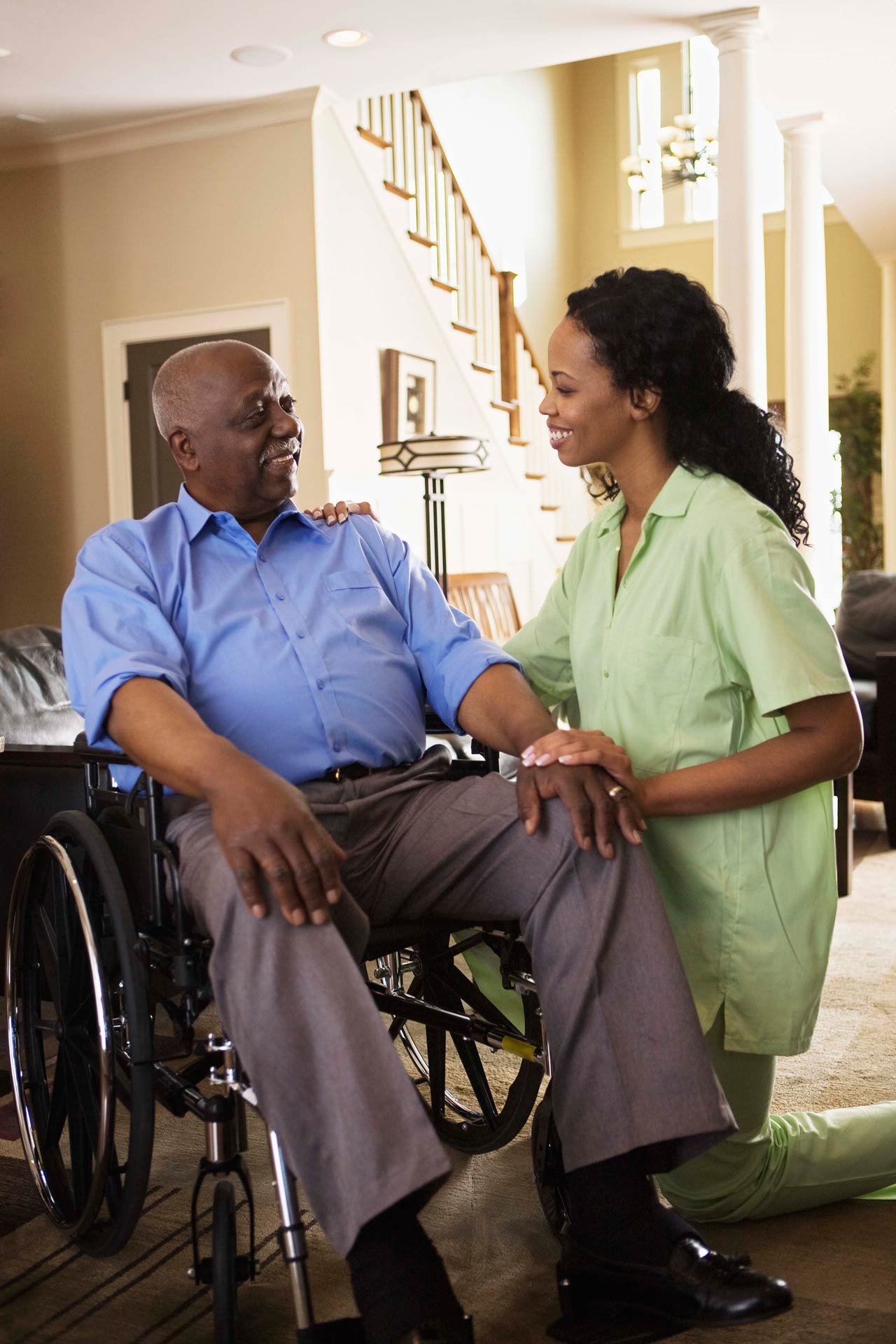 Gian Healthcare carer supporting a client